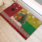 Guinea Bissau Christmas Rubber Doormat Santa Penguin Christmas Tree and Snowflake - African Pride