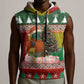 Guinea Bissau Christmas Sleeveless Hoodie Santa Penguin Christmas Tree and Snowflake - African Pride
