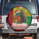Guinea Bissau Christmas Spare Tire Cover Santa Penguin Christmas Tree and Snowflake - African Pride