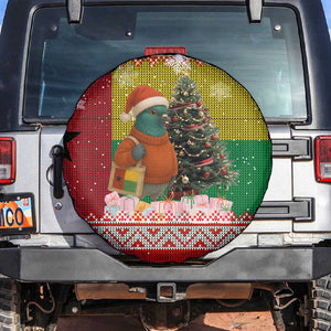 Guinea Bissau Christmas Spare Tire Cover Santa Penguin Christmas Tree and Snowflake - African Pride