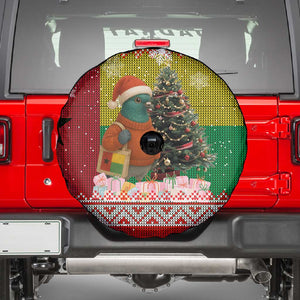 Guinea Bissau Christmas Spare Tire Cover Santa Penguin Christmas Tree and Snowflake - African Pride
