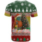 Guinea Bissau Christmas T shirt Santa Penguin Christmas Tree and Snowflake - African Pride