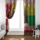 Guinea Bissau Christmas Window Curtain Santa Penguin Christmas Tree and Snowflake - African Pride