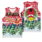 Guinea Bissau Christmas Basketball Jersey Santa Sleigh Reindeer Forest and National Flag - African Pride