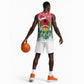 Guinea Bissau Christmas Basketball Jersey Santa Sleigh Reindeer Forest and National Flag - African Pride