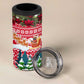 Guinea Bissau Christmas 4 in 1 Can Cooler Tumbler Santa Sleigh Reindeer Forest and National Flag - African Pride