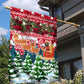 Guinea Bissau Christmas Garden Flag Santa Sleigh Reindeer Forest and National Flag - African Pride