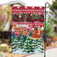 Guinea Bissau Christmas Garden Flag Santa Sleigh Reindeer Forest and National Flag - African Pride