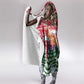 Guinea Bissau Christmas Hooded Blanket Santa Sleigh Reindeer Forest and National Flag - African Pride