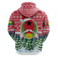 Guinea Bissau Christmas Hoodie Santa Sleigh Reindeer Forest and National Flag - African Pride