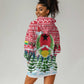 Guinea Bissau Christmas Hoodie Dress Santa Sleigh Reindeer Forest and National Flag - African Pride