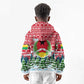Guinea Bissau Christmas Kid Hoodie Santa Sleigh Reindeer Forest and National Flag - African Pride