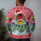 Guinea Bissau Christmas Ugly Christmas Sweater Santa Sleigh Reindeer Forest and National Flag - African Pride