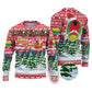 Guinea Bissau Christmas Ugly Christmas Sweater Santa Sleigh Reindeer Forest and National Flag - African Pride