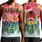 Guinea Bissau Christmas Men Tank Top Santa Sleigh Reindeer Forest and National Flag - African Pride