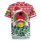 Guinea Bissau Christmas Rugby Jersey Santa Sleigh Reindeer Forest and National Flag - African Pride