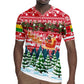 Guinea Bissau Christmas Rugby Jersey Santa Sleigh Reindeer Forest and National Flag - African Pride