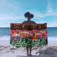 Guinea Bissau Christmas Sarong Santa Sleigh Reindeer Forest and National Flag - African Pride