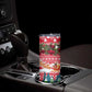 Guinea Bissau Christmas Skinny Tumbler Santa Sleigh Reindeer Forest and National Flag - African Pride