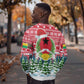 Guinea Bissau Christmas Sweatshirt Santa Sleigh Reindeer Forest and National Flag - African Pride