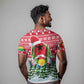 Guinea Bissau Christmas T shirt Santa Sleigh Reindeer Forest and National Flag - African Pride