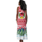 Guinea Bissau Christmas Tank Maxi Dress Santa Sleigh Reindeer Forest and National Flag - African Pride