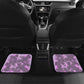 Rosa Parks Car Mats Purple Floral Pattern Civil Rights Tribute Bold Name Repeated Text Design - African Pride