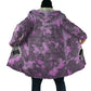 Rosa Parks Cloak Purple Floral Pattern Civil Rights Tribute Bold Name Repeated Text Design - African Pride