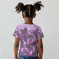 Rosa Parks Kid T shirt Purple Floral Pattern Civil Rights Tribute Bold Name Repeated Text Design TS04