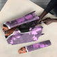 Rosa Parks Umbrella Purple Floral Pattern Civil Rights Tribute Bold Name Repeated Text Design - African Pride