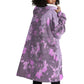 Rosa Parks Wearable Blanket Hoodie Purple Floral Pattern Civil Rights Tribute Bold Name Repeated Text Design - African Pride
