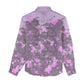 Rosa Parks Women Casual Shirt Purple Floral Pattern Civil Rights Tribute Bold Name Repeated Text Design - African Pride