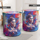Rosa Parks Laundry Basket Red Blue Abstract Art Portrait Sitting Down to Stand Up Quote Civil Rights Tribute - African Pride