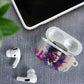 Rosa Parks AirPods Case Red Blue Abstract Art Portrait Sitting Down to Stand Up Quote Civil Rights Tribute - African Pride