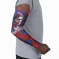 Rosa Parks Arm Sleeves Red Blue Abstract Art Portrait Sitting Down to Stand Up Quote Civil Rights Tribute - African Pride