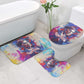 Rosa Parks Bathroom Set Red Blue Abstract Art Portrait Sitting Down to Stand Up Quote Civil Rights Tribute - African Pride