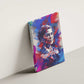 Rosa Parks Canvas Wall Art Red Blue Abstract Art Portrait Sitting Down to Stand Up Quote Civil Rights Tribute - African Pride