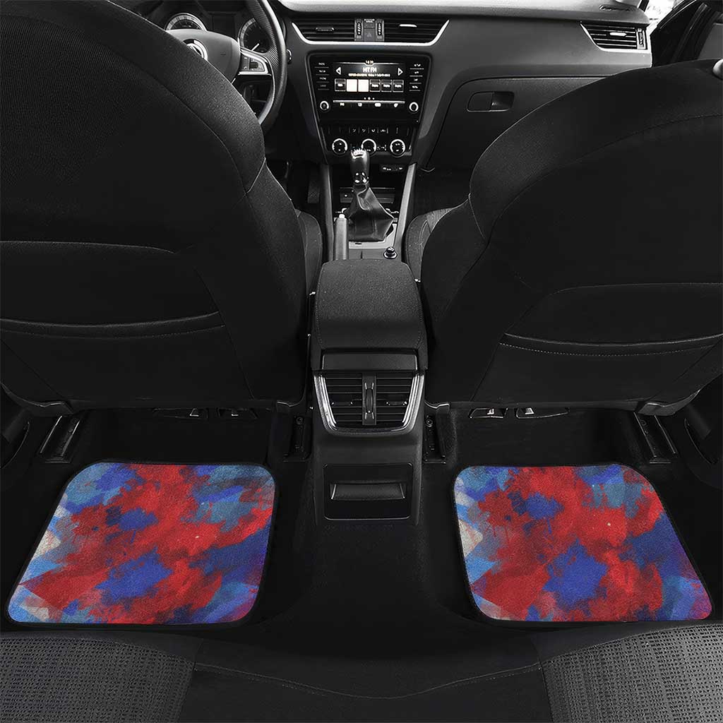 Rosa Parks Car Mats Red Blue Abstract Art Portrait Sitting Down to Stand Up Quote Civil Rights Tribute - African Pride