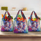 Rosa Parks Grocery Bag Red Blue Abstract Art Portrait Sitting Down to Stand Up Quote Civil Rights Tribute - African Pride