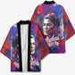 Rosa Parks Kimono Red Blue Abstract Art Portrait Sitting Down to Stand Up Quote Civil Rights Tribute - African Pride