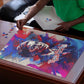 Rosa Parks Puzzle Red Blue Abstract Art Portrait Sitting Down to Stand Up Quote Civil Rights Tribute - African Pride