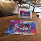 Rosa Parks Puzzle Red Blue Abstract Art Portrait Sitting Down to Stand Up Quote Civil Rights Tribute - African Pride