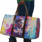Rosa Parks Travel Bag Red Blue Abstract Art Portrait Sitting Down to Stand Up Quote Civil Rights Tribute - African Pride
