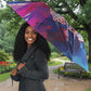 Rosa Parks Umbrella Red Blue Abstract Art Portrait Sitting Down to Stand Up Quote Civil Rights Tribute - African Pride