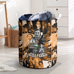 Rosa Parks Laundry Basket Sepia Collage Design Civil Rights Icon I Believe There Is Only One Race Quote - African Pride