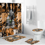 Rosa Parks Bathroom Set Sepia Collage Design Civil Rights Icon I Believe There Is Only One Race Quote - African Pride