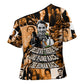 Rosa Parks Cross Shoulder Shirt Sepia Collage Design Civil Rights Icon I Believe There Is Only One Race Quote - African Pride