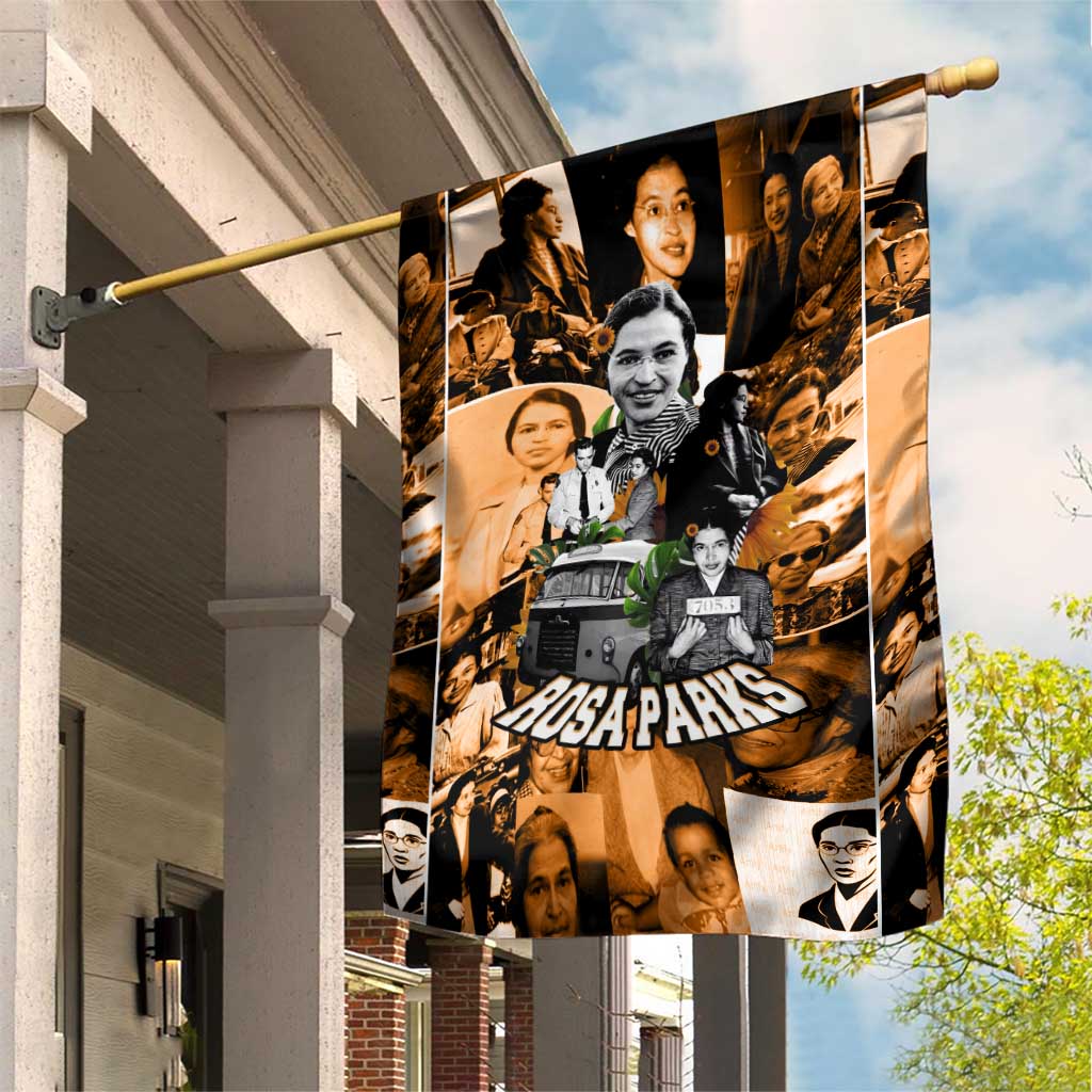 Rosa Parks Garden Flag Sepia Collage Design Civil Rights Icon I Believe ...