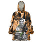 Rosa Parks Kid Wearable Blanket Hoodie Sepia Collage Design Civil Rights Icon I Believe There Is Only One Race Quote - African Pride