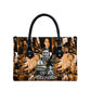 Rosa Parks Leather Bag Sepia Collage Design Civil Rights Icon I Believe There Is Only One Race Quote - African Pride